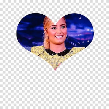 DEMI LOVATO HEART transparent background PNG clipart