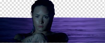 Demi Lovato Neon Lights, woman in water transparent background PNG clipart