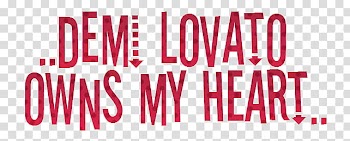 Demi Lovato owns my heart TEX transparent background PNG clipart