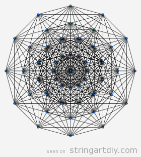 Demihepteract String Art Pattern | String Art DIY | Free patterns ...