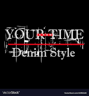denim style typography design t - shirt print