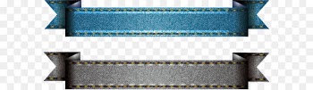Denim Textile Jeans Ribbon - Vector denim fabric ribbon 