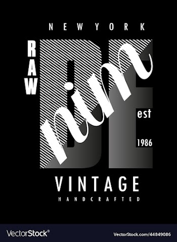denim typography for t shirt design premium