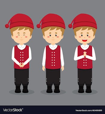 denmark character with various expression