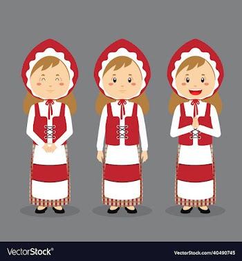 denmark character with various expression