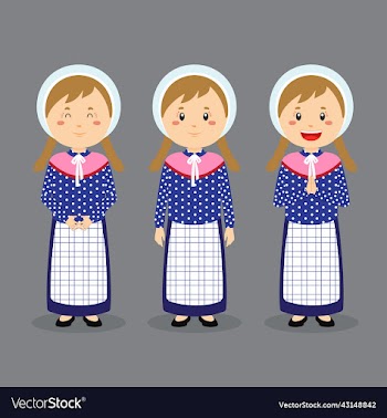 denmark character with various expression