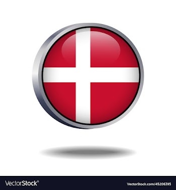 denmark flag button