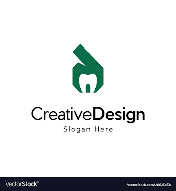 Dental care creative logo design vector image