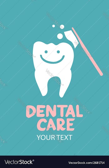  					Dental care design concept vector image														