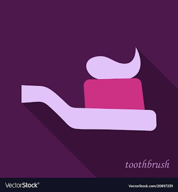 Dental concept toothbrush with toothpaste vector image