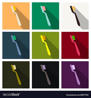 Dental concept toothbrush with toothpaste vector image