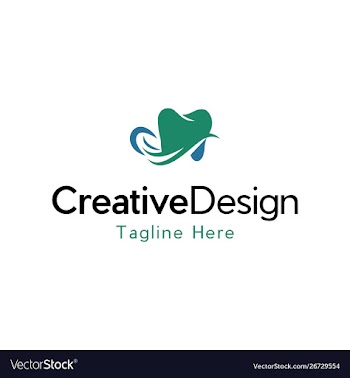 Dental dentist healthy care business logo vector image