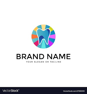 Dental design vector image