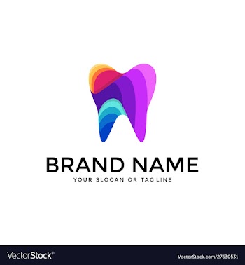 Dental design vector image