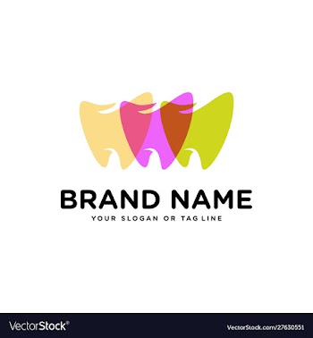 Dental design vector image