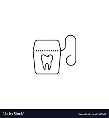 dental floss creative icon from dental icons