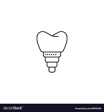 dental implant creative icon from dental icons