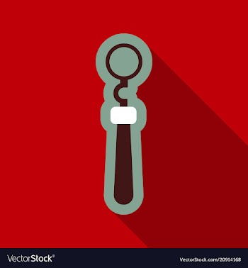 Dental inspection mirror - tool dental checkup vector image