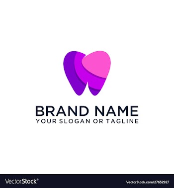 Dental logo design vector image
