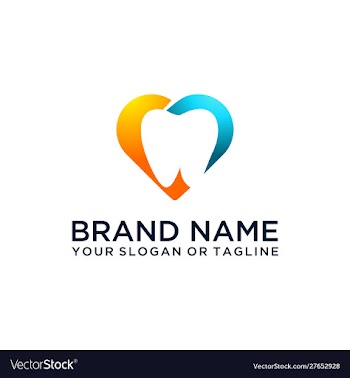 Dental logo design vector image