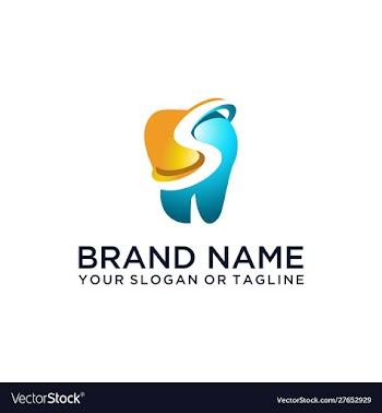 Dental logo design vector image