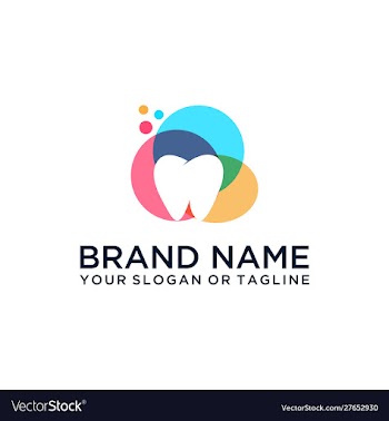 Dental logo design vector image