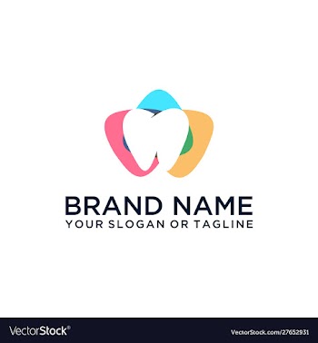 Dental logo design vector image