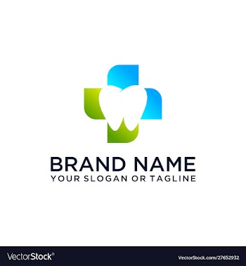 Dental logo design vector image