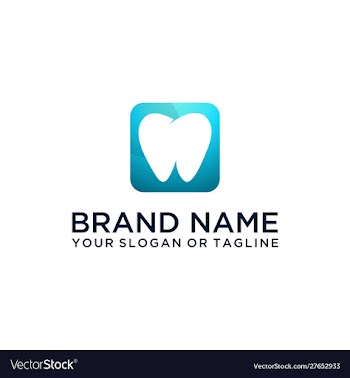 Dental logo design vector image
