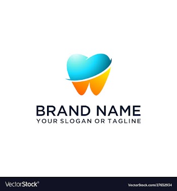 Dental logo design vector image