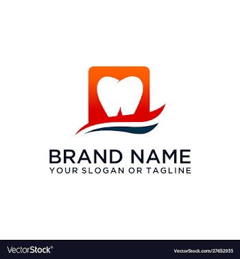 Dental logo design vector image