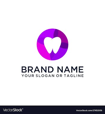 Dental logo design vector image