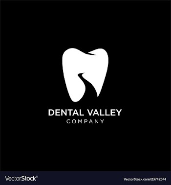 Dental valley logo template vector image