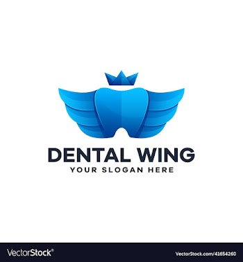 dental wing logo design
