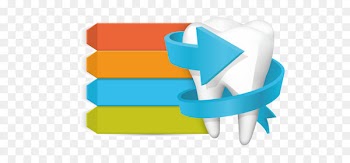 Dentistry Tooth decay - Vector arrow tooth 