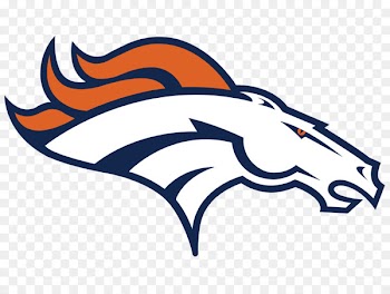 Denver Broncos Super Bowl XXIV NFL Buffalo Bills Baltimore Ravens - Denver Broncos Logo Stencil 