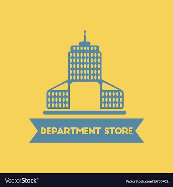 Department store building vector image
