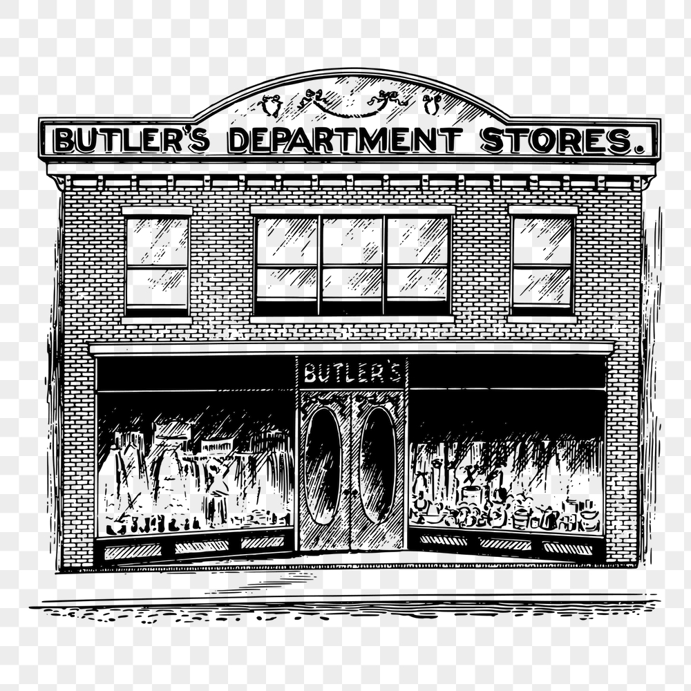Department store png sticker, vintage | Free PNG - rawpixel