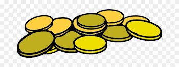 Deposit Coins Money Stack Cash Credit Curr - Gold Coins Clip Art