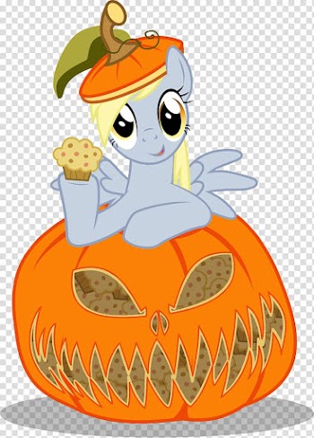 Derpy Hooves Pumpkin Pony Jack-o'-lantern, pumpkin transparent background PNG clipart