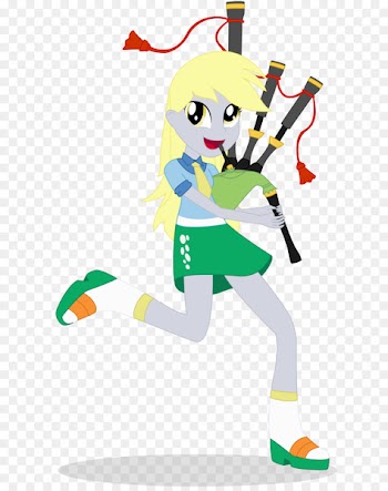 Derpy Hooves Rainbow Dash Pony Applejack Twilight Sparkle - bagpipe vector 