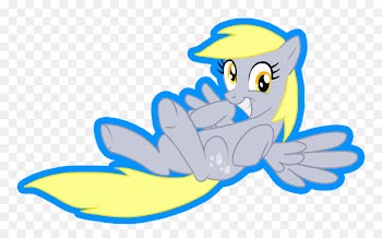 Derpy Hooves Rainbow Dash Pony Horse Illustration - backstroke cartoon 