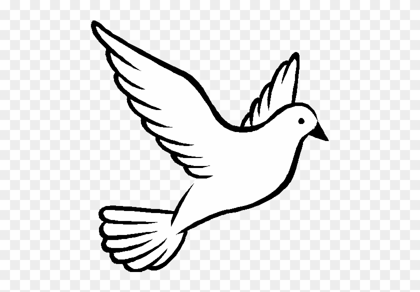 Descending Dove Clipart Free Clipart Images - Dove Clip Art Black And White