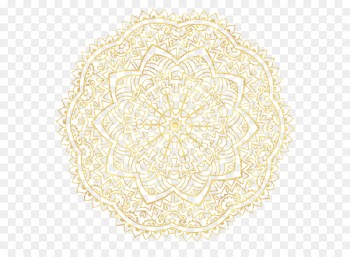 Descent to the Goddess: A Way of Initiation for Women Mandala Doily Circle Place Mats - pattern mandala gold 