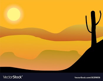 Desert background vector image