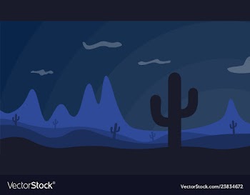 Desert decline dark vector image
