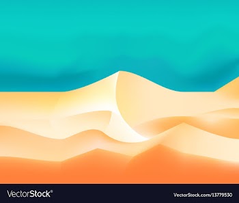Desert landscape vector image