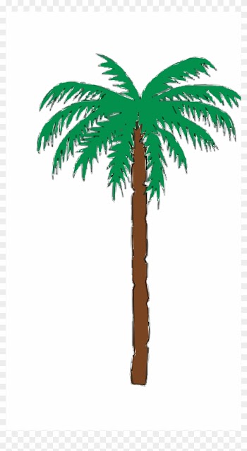Desert Trees Clipart Palm Trees Clip Art - Merry Christmas Flamingo