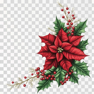 Design a Christmas-themed vector illustration featuring a po