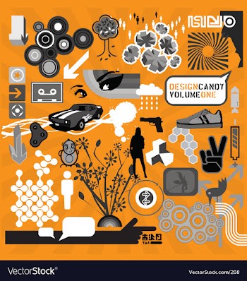 Design candy vector image